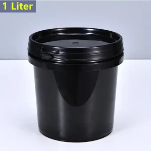 1L Korea Empty Plastic Bucket with Lid Food Grade Storage Container for Pickle Oil Unbreakable Leakproof Polypropylene Pail 1Pcs 1