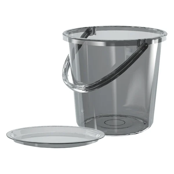 Large Capacity Water Bucket 23L Transparent Lid Handle Heavy Duty Plastic Bath Kitchen Dorm Portable Storage Home Use 6