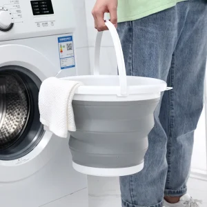 10L/5L/3 Collapsible Bucket Portable Folding Bucket Lid Silicone Car Washing Bucket Children Outdoor Fishing Travel Home Storage 1