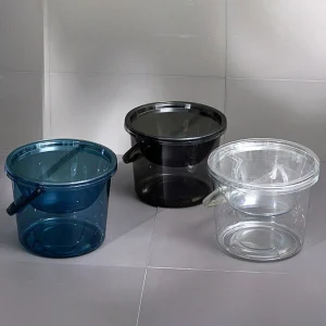 Water Bucket with Lid Transparent Fishing Bucket Water Storage Bucket Water Pail for Indoor Outdoor Kitchen Beach Fishing 1