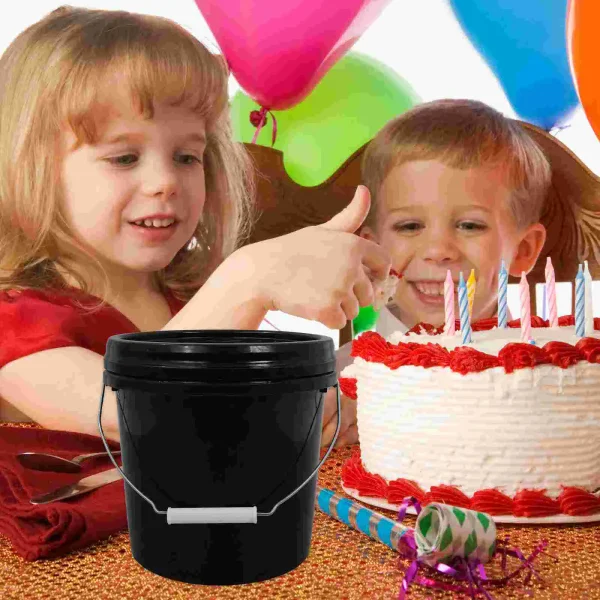 2 Pcs Plastic Bucket Sealed Container With Lid Water Jug For Home Garden Empty Pail Farm Bucket Storage Can Household 2
