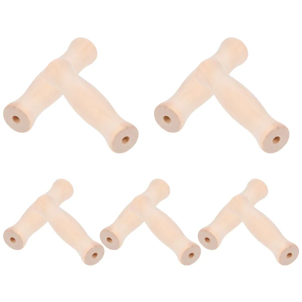 10 Pcs Bucket Handle Wooden Grips Water Buckets Basket Replacement Ergonomic Comfortable Grip Home Use 6
