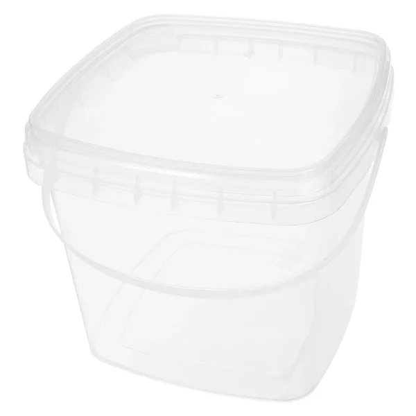 Plastic Bucket Lightweight Portable Transparent Sturdy Water Container Camping Farm Household Storage Empty Bucket Small Bucket 3