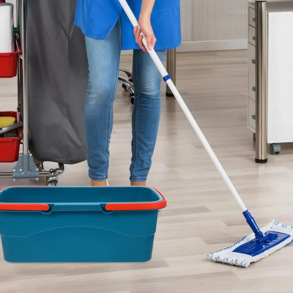 Flat Mop Bucket Cleaning Pail Washing Plastic Buckets Tools for Housekeeping Portable 1