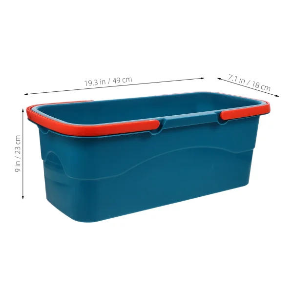 Flat Mop Bucket Cleaning Pail Washing Plastic Buckets Tools for Housekeeping Portable 2
