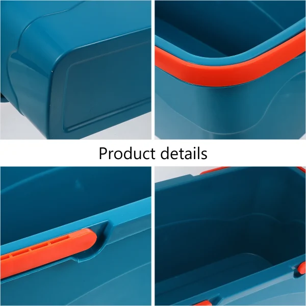 Flat Mop Bucket Cleaning Pail Washing Plastic Buckets Tools for Housekeeping Portable 3