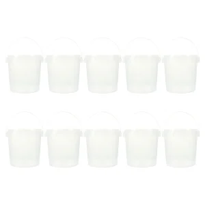 10 Pcs Transparent Small Barrel Ice Bucket Refrigerator Fresh Keeping Snacks Nut Storage Buckets Kitchen Cream 1