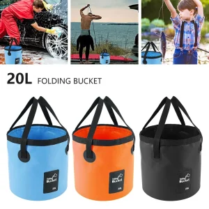 12L 20L Bowl Sink Washing Bag Car Wash Bucket Portable Outdoor Travel Foldable Water Multifunction Folding 1