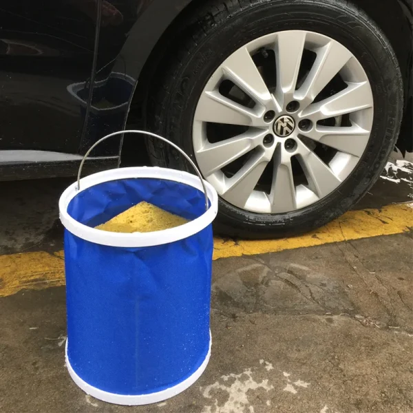 Portable Folding Bucket Collapsible Multifunctional Folding Outdoor Bucket Basin for Camping Hiking Travelling Fishing WF 1