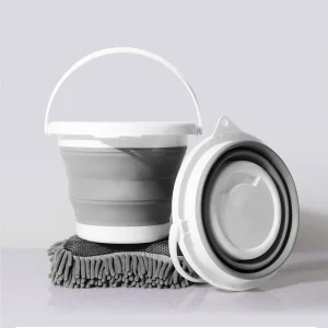 3L Collapsible Bucket Portable Folding Bucket Silicon Car Washing Bucket Outdoor Fishing Travel Camp Household Storage Buckets 1