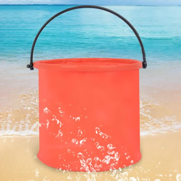 Collapsible Bucket Portable Space Saving Waterpot Wash Basin Folding Bucket for Car Washing Fishing Travelling Camping Hiking 3