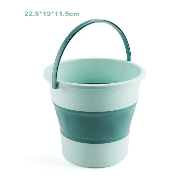 Portable Folding Washing Bucket Home Car Use Plastic Outdoor Fishing Thickened Folding Bucket 6