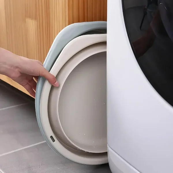 Portable Foldable Basin Folding Bucket Collapsible Basins Car Washing Fishing Outdoor Travel Bucket Vegetable Fruit Basin 2