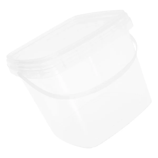 Square Plastic Bucket Clear Buckets Food Storage PP Grade Container Leakproof Large Capacity Hand Carry Picnic Camping 6