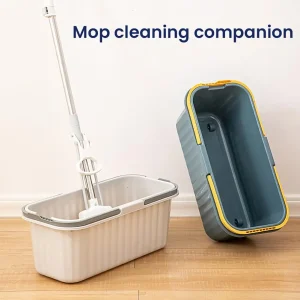 Durable Rectangular Mop Bucket with Handle Multi-Purpose Storage Household Cleaning Tool Organizer for Efficient Floor Care 1