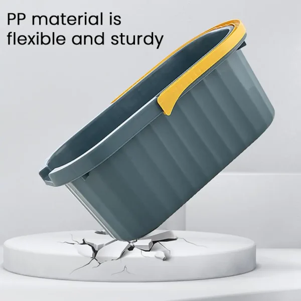 Durable Rectangular Mop Bucket with Handle Multi-Purpose Storage Household Cleaning Tool Organizer for Efficient Floor Care 5