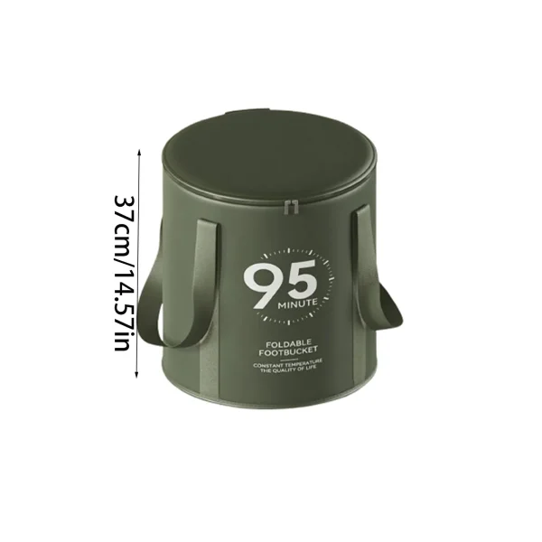 Household Foldable Deep BucketLeg Wash Basin Insulated Foot Bath With Lid Portable Insulated Foot Soaking Bucket Handy Gadget 3