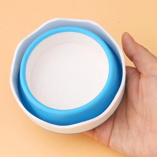 Portable Collapsible Paint Brush Washer Silicone Mini Wash Water Bucket Holder Cup Watercolor Acrylic Oil Painting Cleaner 4