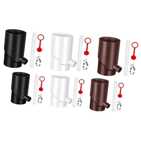 Rain Water Collection System Downspout Diverter for Gardening Landscape Yard 1