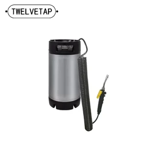 Stainless Steel 304 Car Cleaning Keg, Gallon Barrel, Vehicle Cleaning, Wash Bucket Equipped with Hoses, 9.5L, 1.75Gal, 2.5 Gal 1