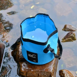 12/20L Foldable Multifunction Bucket Outdoor Travel Water Storage Carrier Bag Waterproof Water Bag Fishing Portable Water Bucket 1