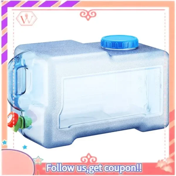 Upgraded Capacity Outdoor Water Bucket Portable Water Tank Container With Faucet Driving Water Tank Picnic Accsesorios 2
