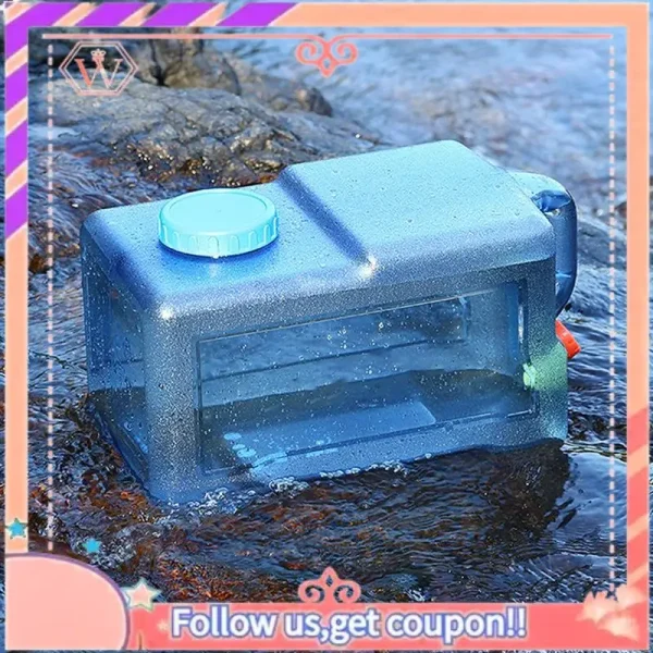 Upgraded Capacity Outdoor Water Bucket Portable Water Tank Container With Faucet Driving Water Tank Picnic Accsesorios 3