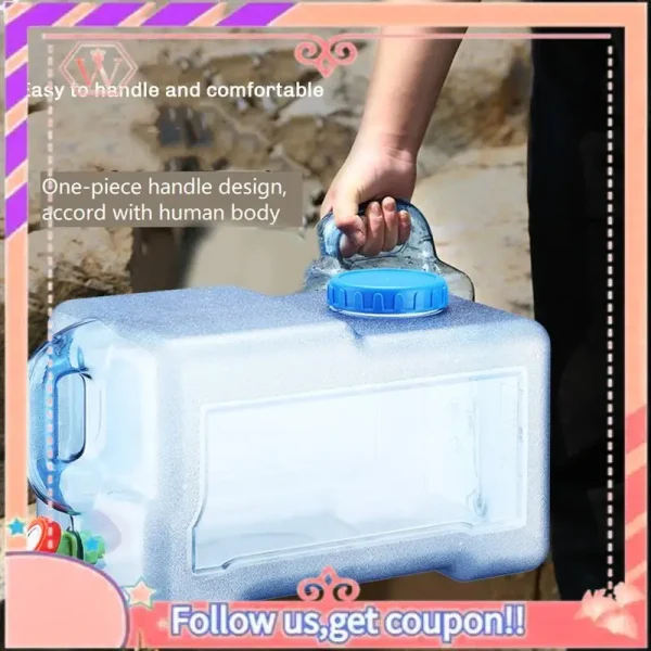 Upgraded Capacity Outdoor Water Bucket Portable Water Tank Container With Faucet Driving Water Tank Picnic Accsesorios 5