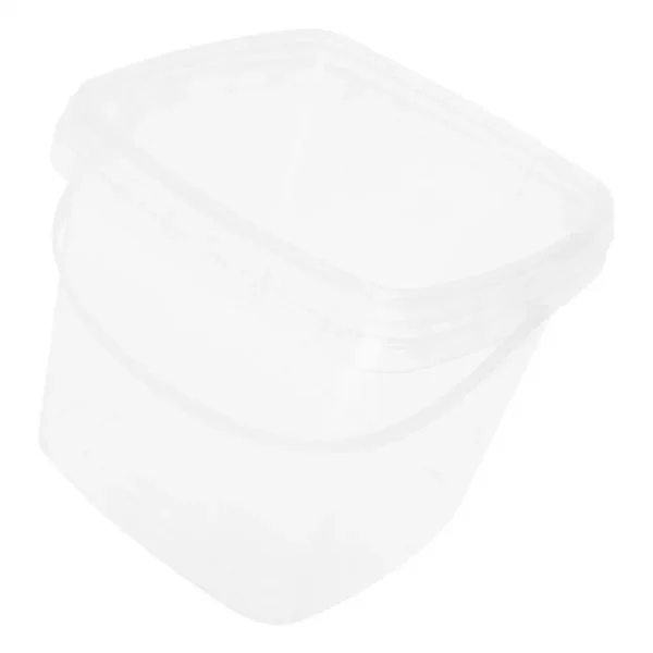 Square Bucket Plastic Containers for Food Storage 10L Clear Lightweight Leakproof Picnic Camping Pail Basin 2