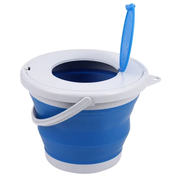 Portable Folding Bucket Foldable Basin Tourism Outdoor Folding Bucket With Lids Fishing Camping Car Wash Bucket Outdoor Camping 2