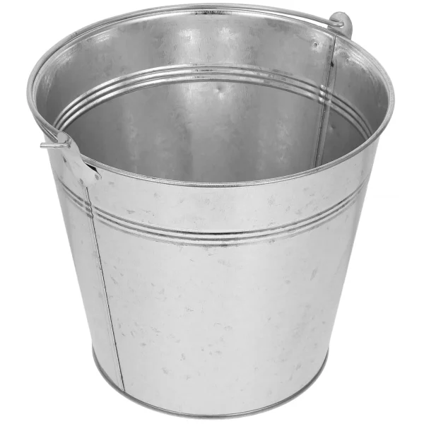 Mini Iron Bucket 18cm Top 13cm Bottom Galvanized Steel Pail Metal Bucket With Handle Compact Multi Functional Stable Base Plant 5