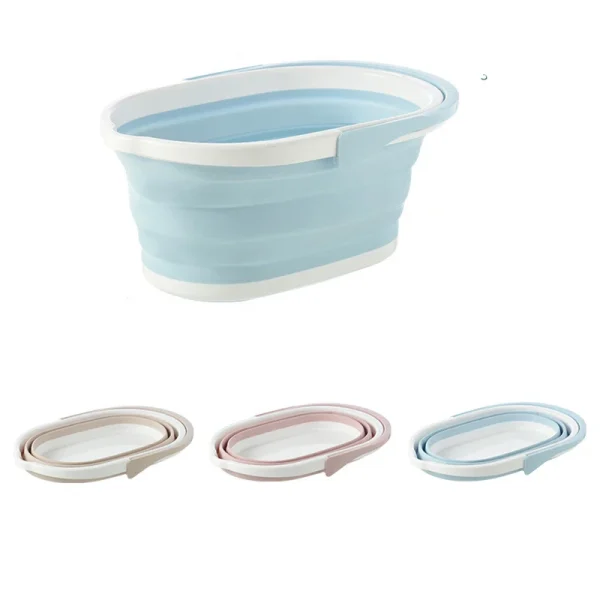 Folding Mop Bucket Portable Fishing Bucket Outdoor Camping Collapsible Car Wash Bucket Foldable Bucket Househol Cleaning Tool 6