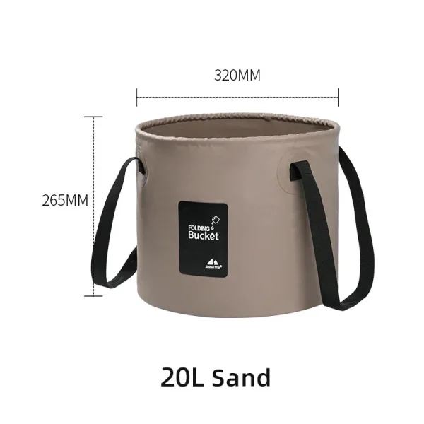 Portable Collapsible Bucket Portable Travel Laundry Bag Car Camping Tank Large Capacity Round Hand-Held Fishing Bucket 6