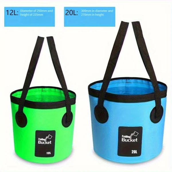 Portable travel bag Beach fishing foldable bucket Outdoor camping portable car waterproof bag bag 3