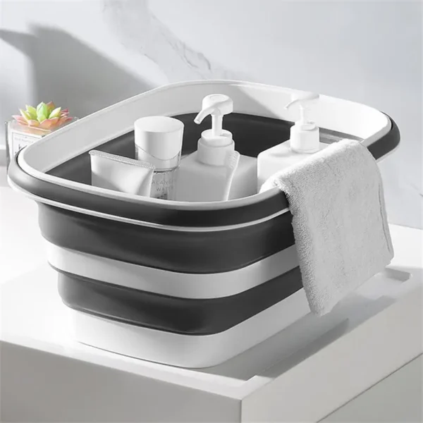 Space-saving Multi-use Foldable Universal Collapsible Bucket for Indoor 2
