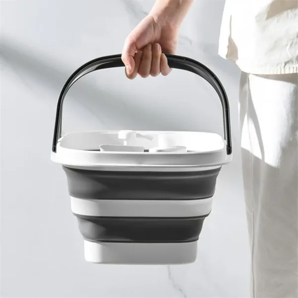 Space-saving Multi-use Foldable Universal Collapsible Bucket for Indoor 3