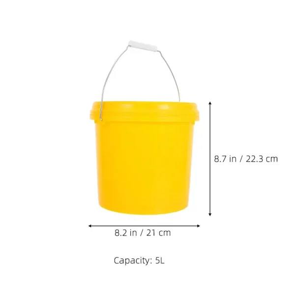 Sealed Bucket Blue Brine Barrel Durable Thickened Plastic Buckets Leakproof Lid Food Grade Storage Home Use Empty Design Round 5