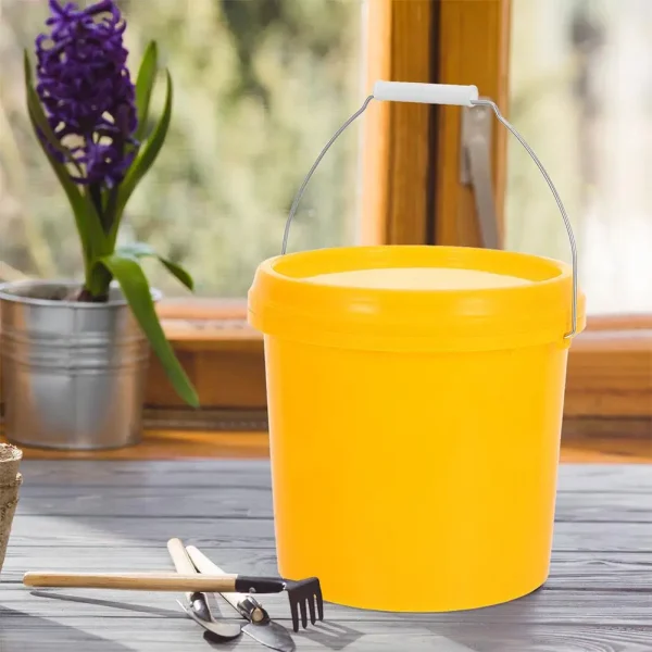 Sealed Bucket Blue Brine Barrel Durable Thickened Plastic Buckets Leakproof Lid Food Grade Storage Home Use Empty Design Round 6
