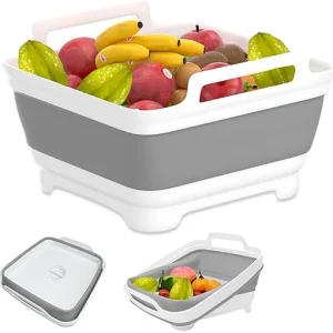 Square Multi-functional Portable Silicone Folding Bucket Large Capacity Washing Basin Household Cleaning Bathroom Kitchen 1