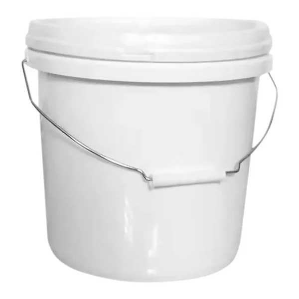 5L White Thickened Sealed Bucket With Lid Heavy Duty Plastic Storage Water Container Household Garden Laundry Beach Sand Bucket 6