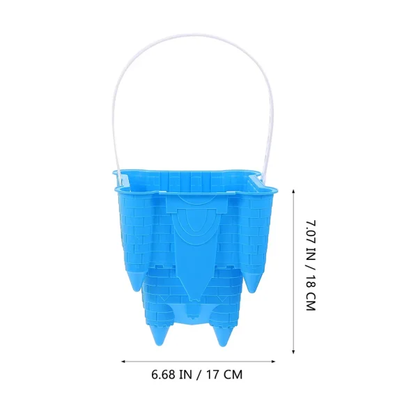 6pcs Plastic Durable Safe Kids Beach Toys Garden Tools Outdoor Water Holders Rustic Practical Plastic Buckets Premium 2