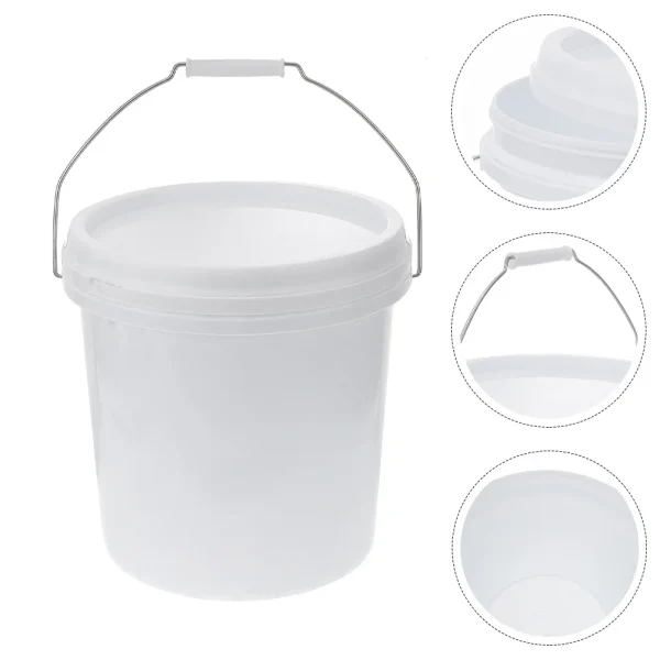 Household Sealed Barrel Plastic Containers with Lids Small Bucket Portable Storage Container Gallon Bucket Pet Food Dog Food 3