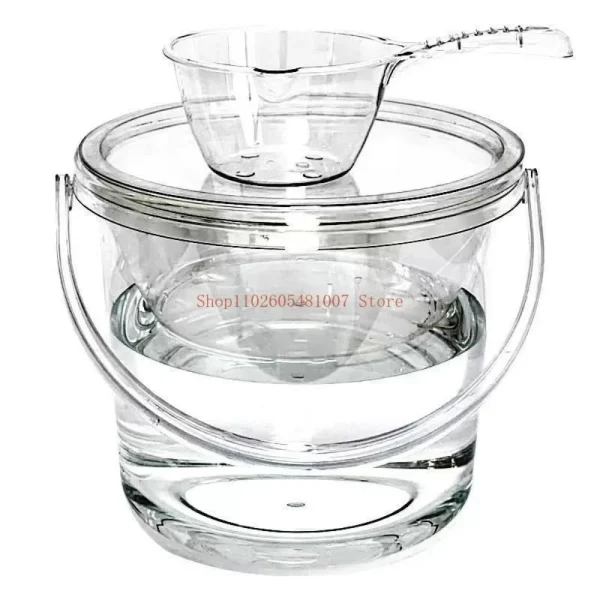 Transparent Hand-Held Bathing Bucket, Dormitory Water Storage, Household Bucket 5
