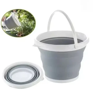 10L Collapsible Bucket Round Silicone Laundry Car Washing Bucket Outdoor Fishing Travel Camp Household Storage 1