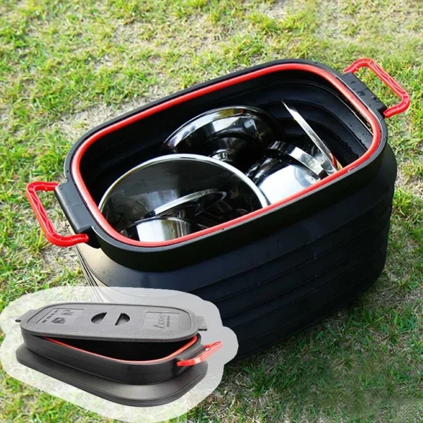 18L Collapsible Bucket Portable Telescopic Storage Bucket Foldable Car Wash Bucket Outdoor Travel Fishing Pails Household Items 1