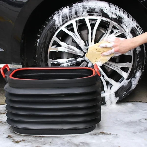 18L Collapsible Bucket Portable Telescopic Storage Bucket Foldable Car Wash Bucket Outdoor Travel Fishing Pails Household Items 2