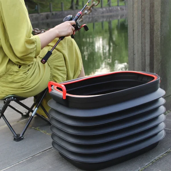 18L Collapsible Bucket Portable Telescopic Storage Bucket Foldable Car Wash Bucket Outdoor Travel Fishing Pails Household Items 4
