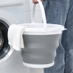 3L olding bucket portable silicone plastic saves space and is durable suitable for travel outdoor activities, and home cleaning 1