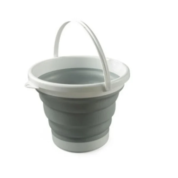 3L olding bucket portable silicone plastic saves space and is durable suitable for travel outdoor activities, and home cleaning 3
