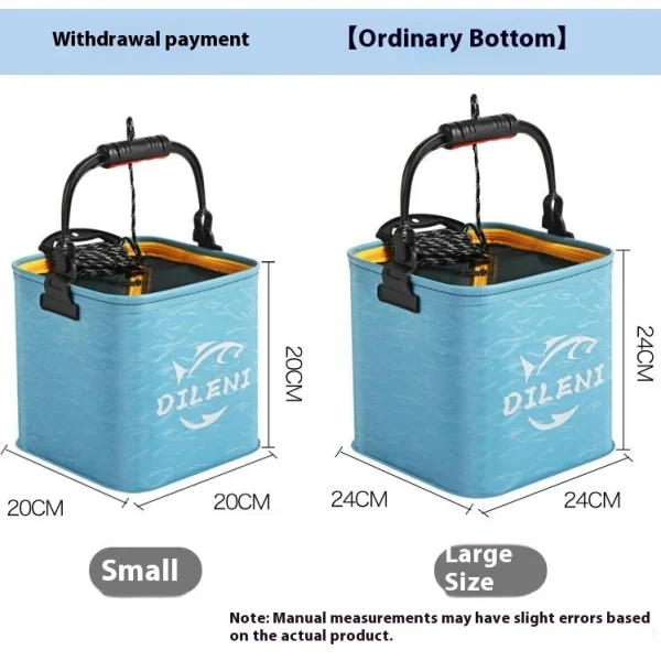 Bucket Multifunctional Foldable Fish Bucket Luya Fishing Protection Portable Wear-resistant Portable Wash 4